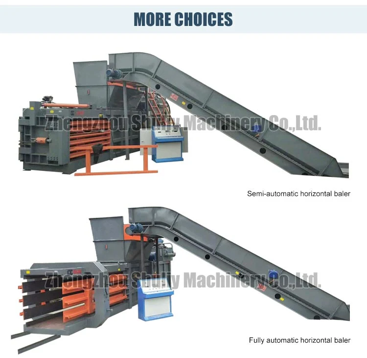 Hydraulic Horizontal Cardboard Box Baling Press Horizontal Baler Machine Automatic Cotton Baling Press