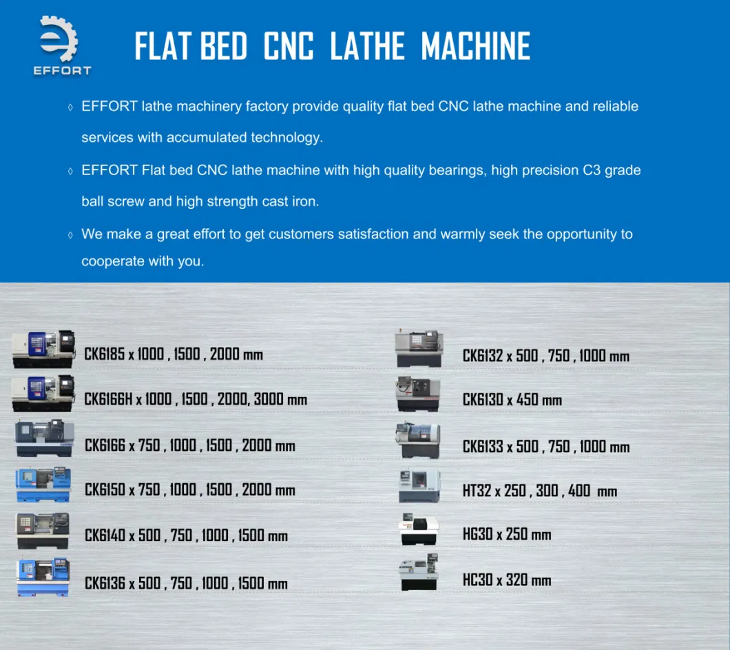 Ck6150X2000mm Precision CNC Lathe Machine for Metal Cutting with Siemens 808d Controller